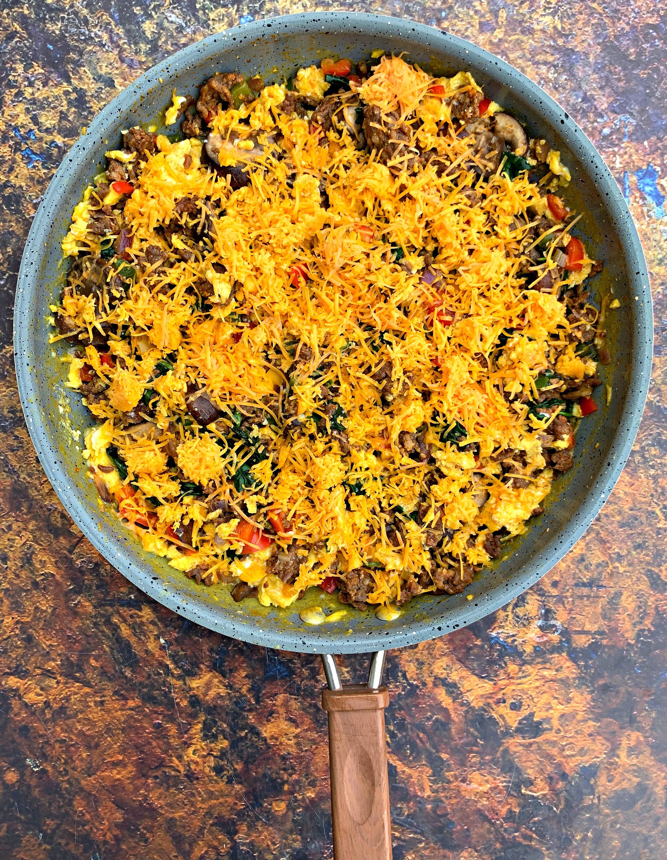 Easy Keto LowCarb Eggs, Cheese, and Chorizo Sausage Breakfast Meal Prep