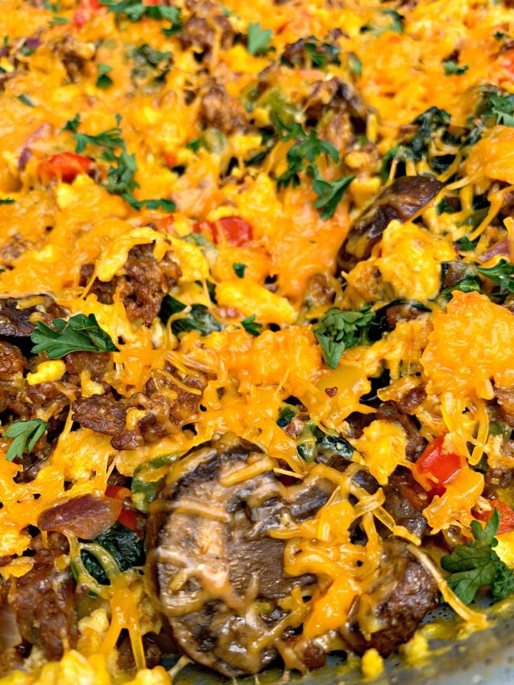 Easy Keto LowCarb Eggs, Cheese, and Chorizo Sausage Breakfast Meal Prep