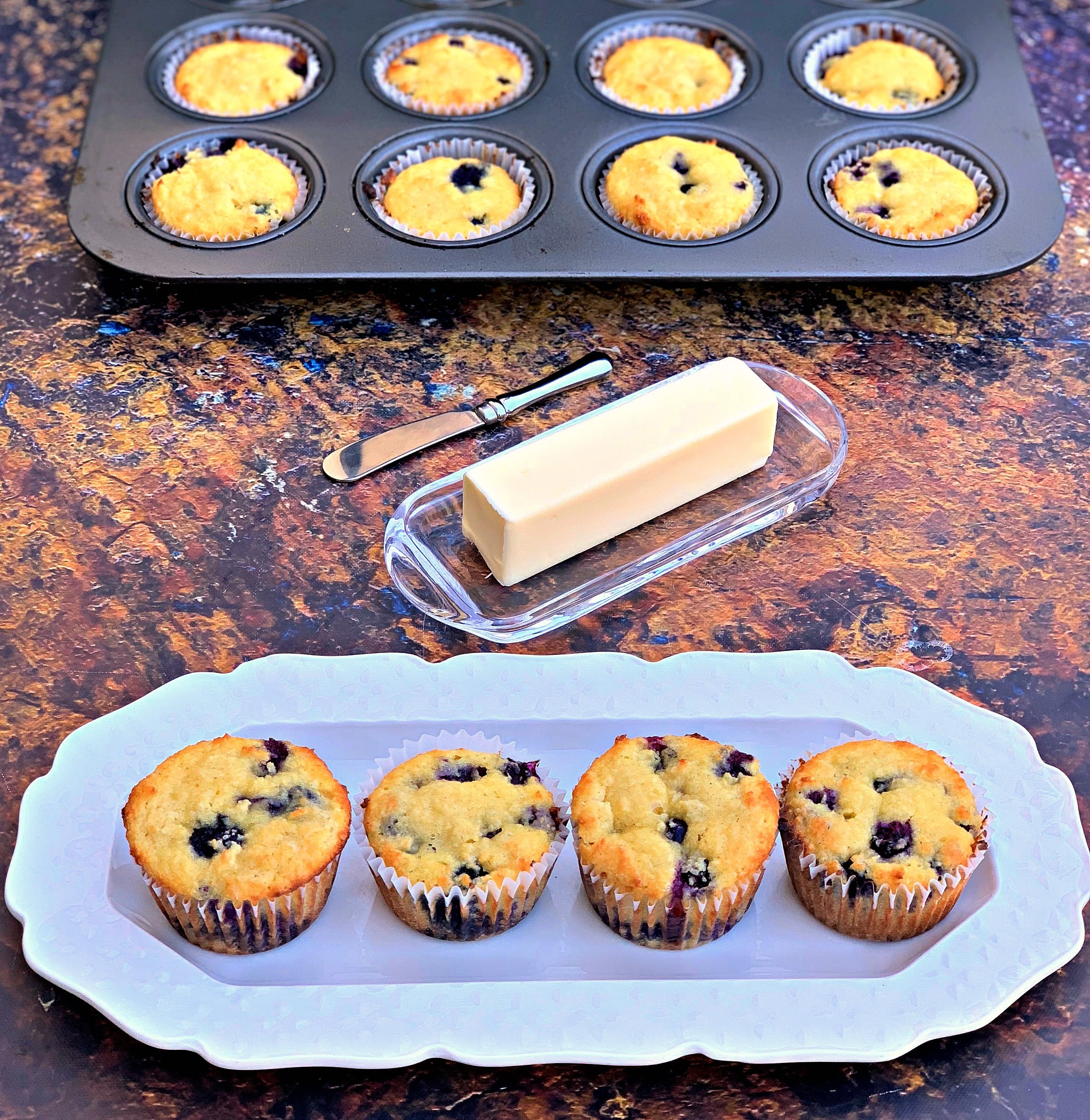 Easy SugarFree Blueberry Muffins + {VIDEO}
