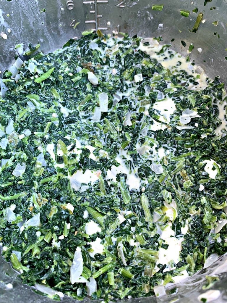 creamed spinach in an instant pot