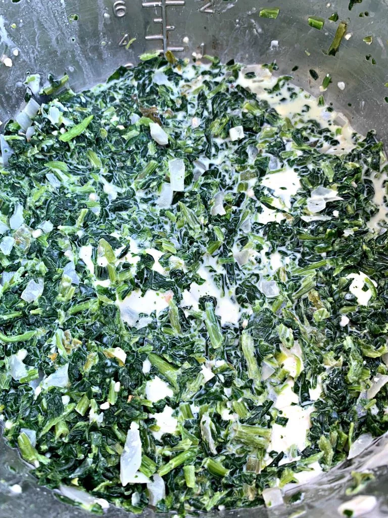 creamed spinach in an instant pot