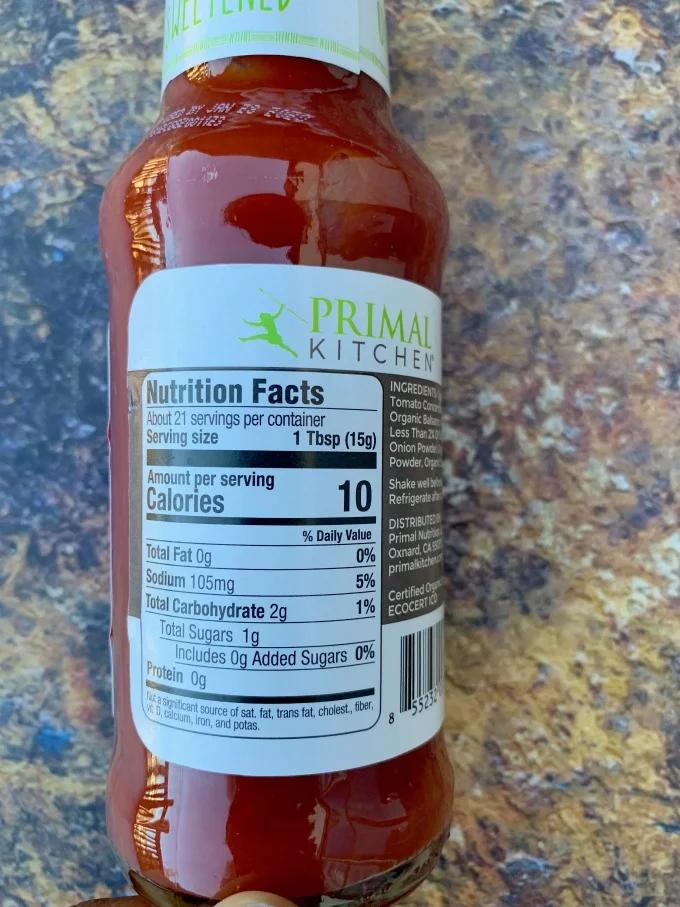 primal kitchen unsweetened ketchup