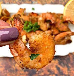 Easy Keto Low-Carb Parmesan Breaded Pan Fried Shrimp + VIDEO