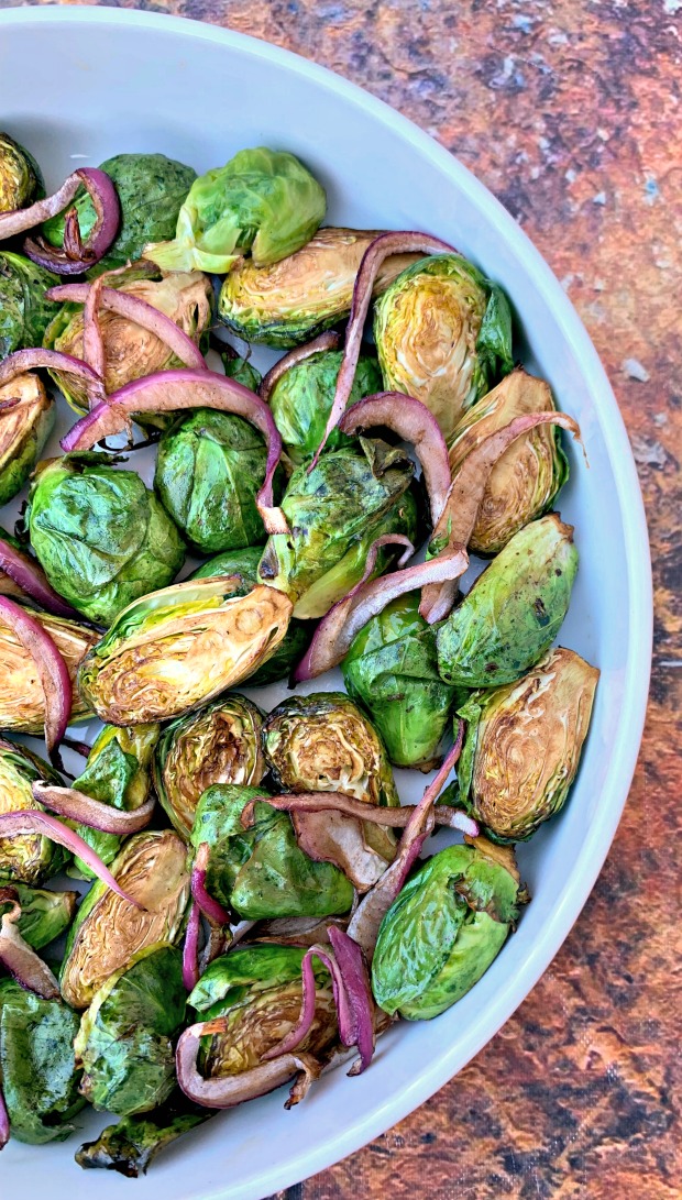 Air Fryer Crispy Brussels Sprouts