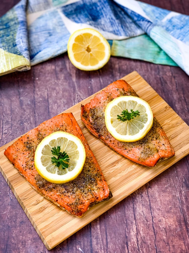 Easy Air Fryer Salmon + VIDEO