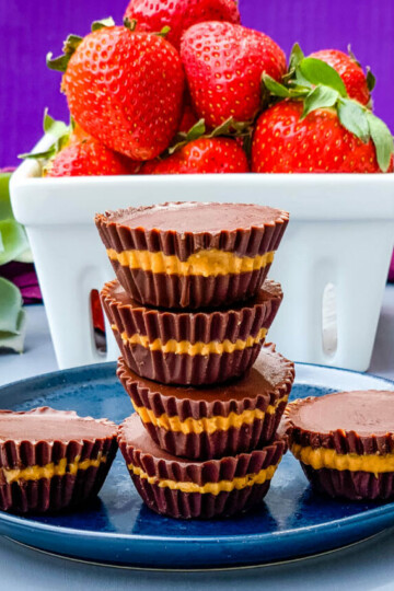 sugar free peanut butter cups Pinterest image