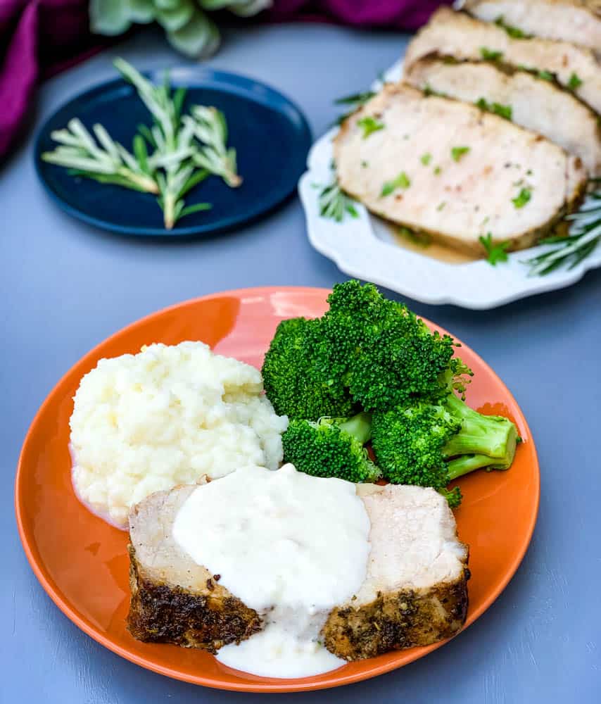 Easy, Air Fryer Italian Herb Pork Loin + {VIDEO}