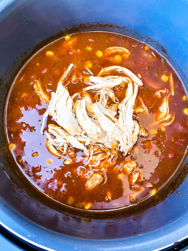 Chicken Tortilla soup in Instant Pot
