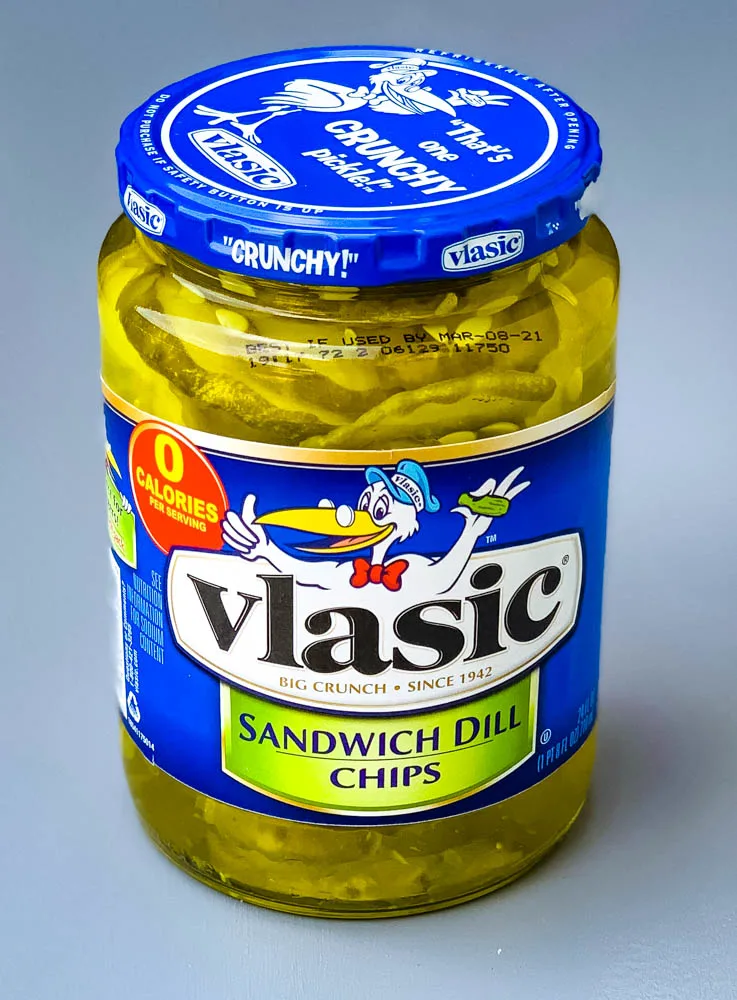 sandwich pickles in a jar