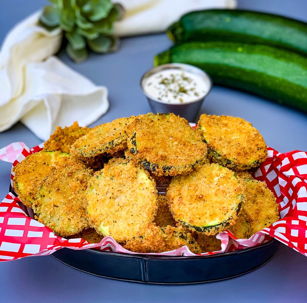 Easy Air Fryer Zucchini Chips Video