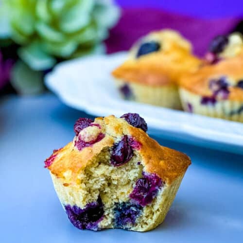 Air Fryer Blueberry Muffins (Breakfast or Dessert)