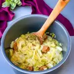 instant pot cabbage and sausage in an Instant Pot