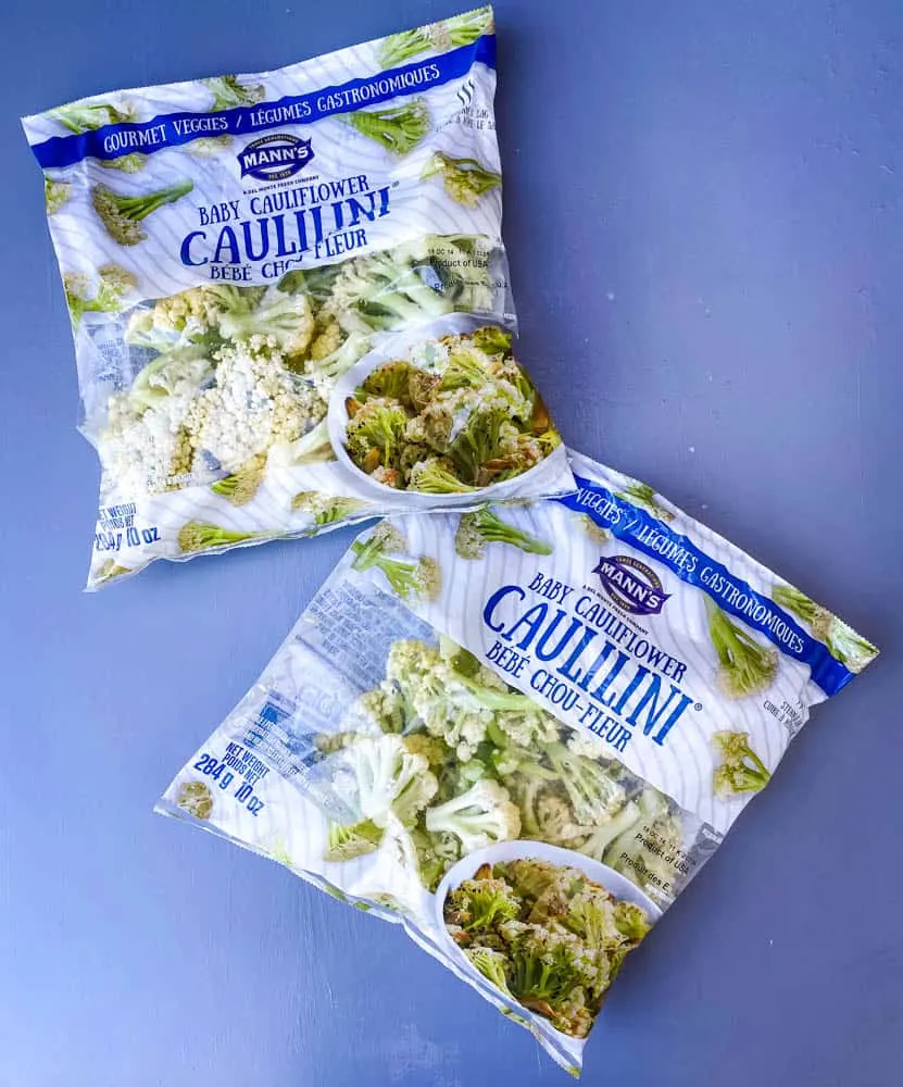 fresh caulilini in steamable bags