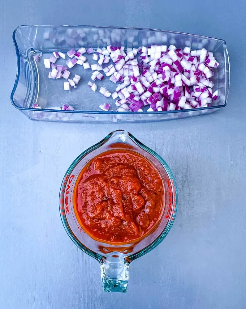 chopped onions and marinara for air fryer pizza rolls recipe