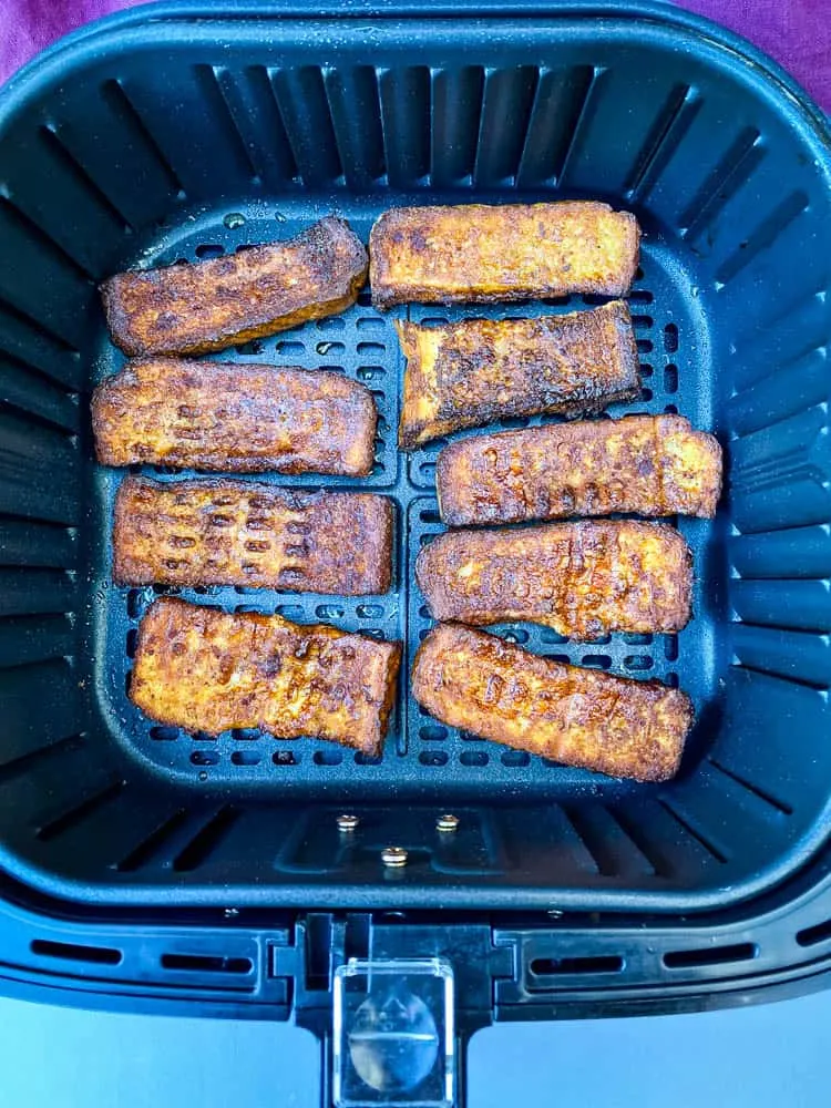 French toast sticks in an air fryer