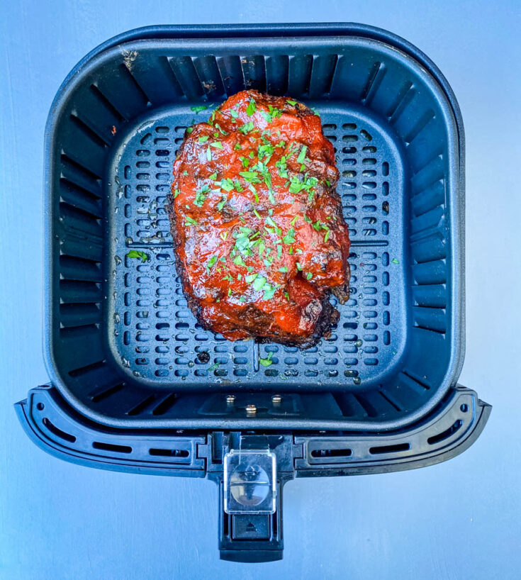 Easy Air Fryer Meatloaf Recipe + {VIDEO}