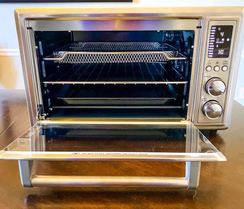 cosori air fryer toaster oven on a table