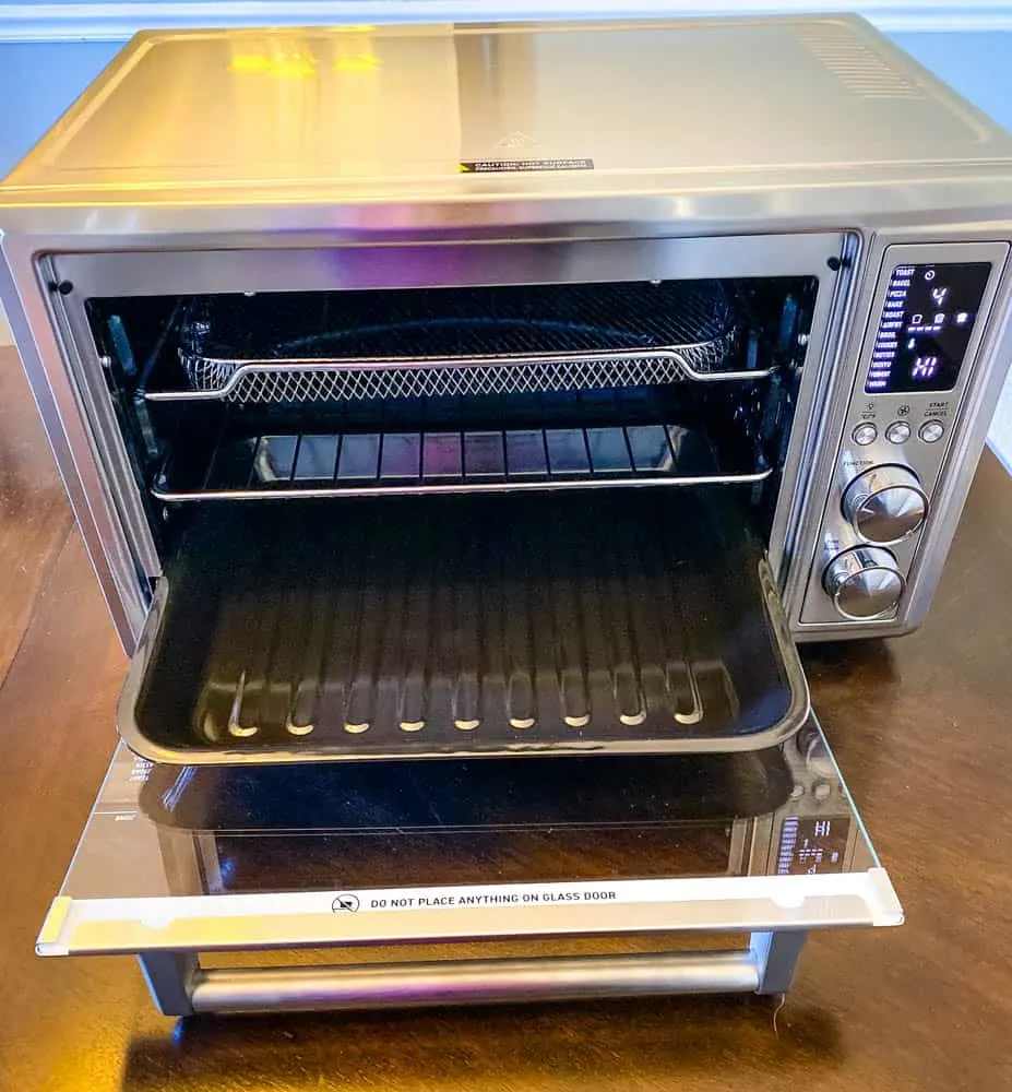cosori air fryer toaster oven on a table