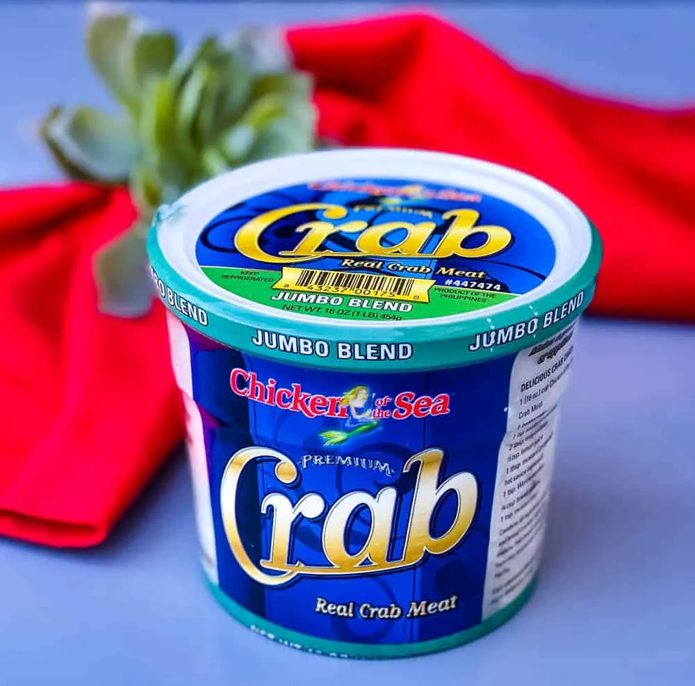 jumbo lump crab in a can for crab rangoon dip