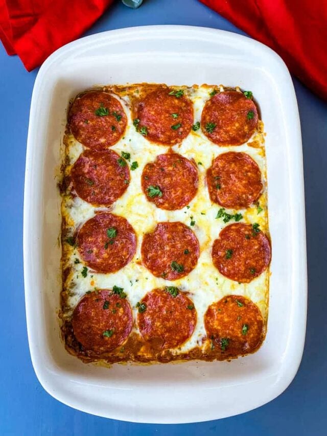 Delicious Low-Carb Pizza Casserole!