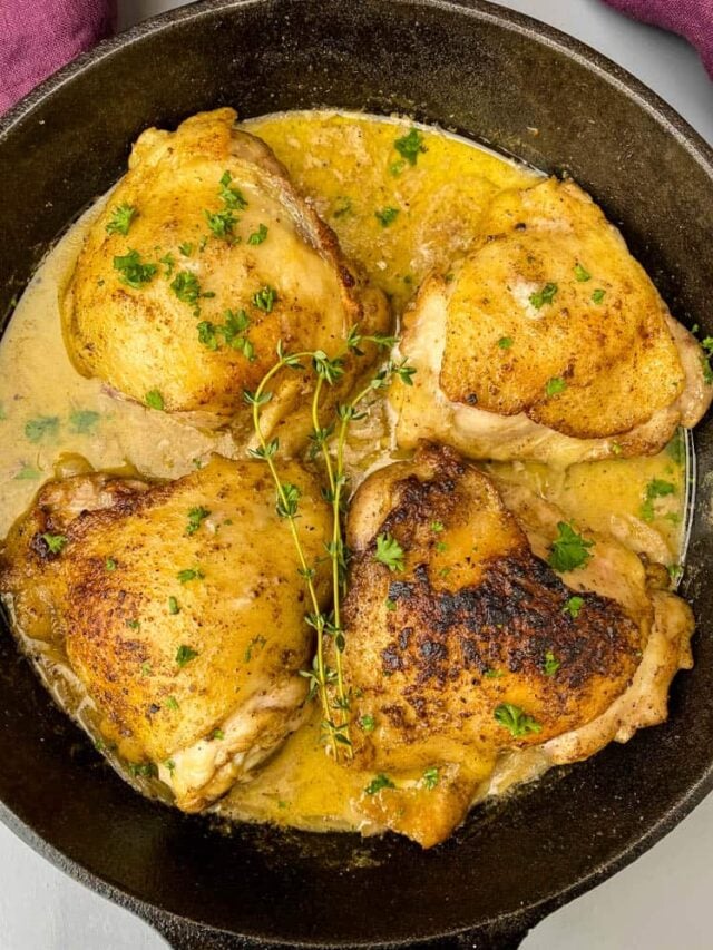 Smothered Chicken Dinner – This one is a WINNER!