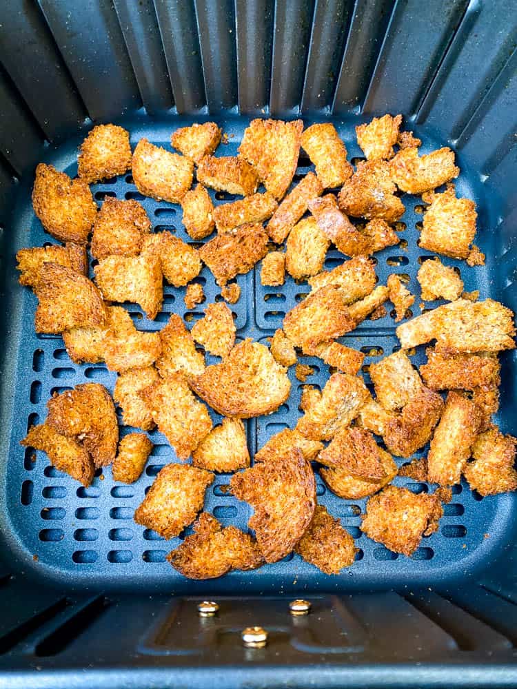 Ezekiel bread croutons in air fryer