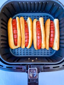 Quick and Easy Air Fryer Hot Dogs(Fresh or Frozen)