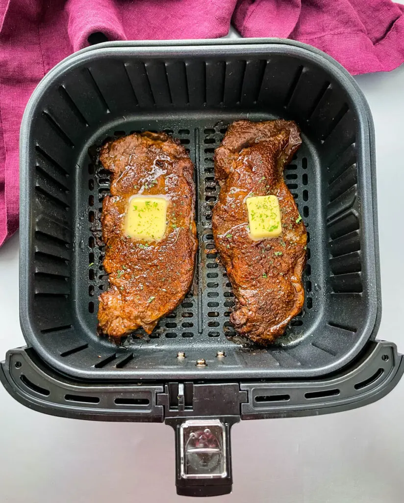 steaks in air fryer with butter