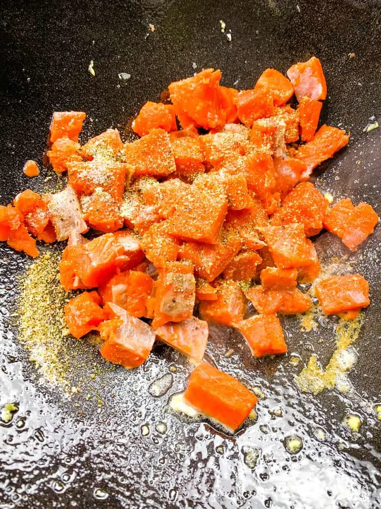 Quick and Easy Salmon Fried Rice Recipe + {VIDEO}