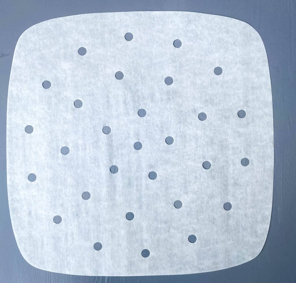 air fryer parchment paper on a flat surface