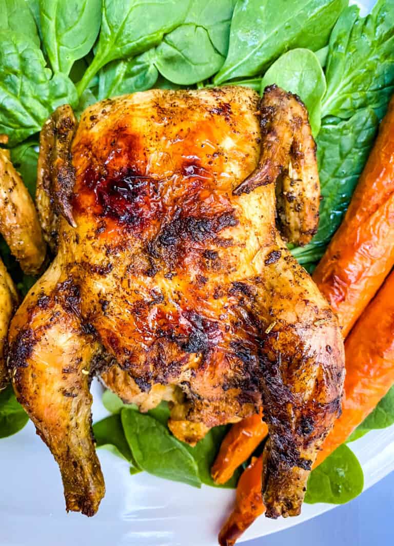 Air Fryer Juicy Cornish Hens + {VIDEO}