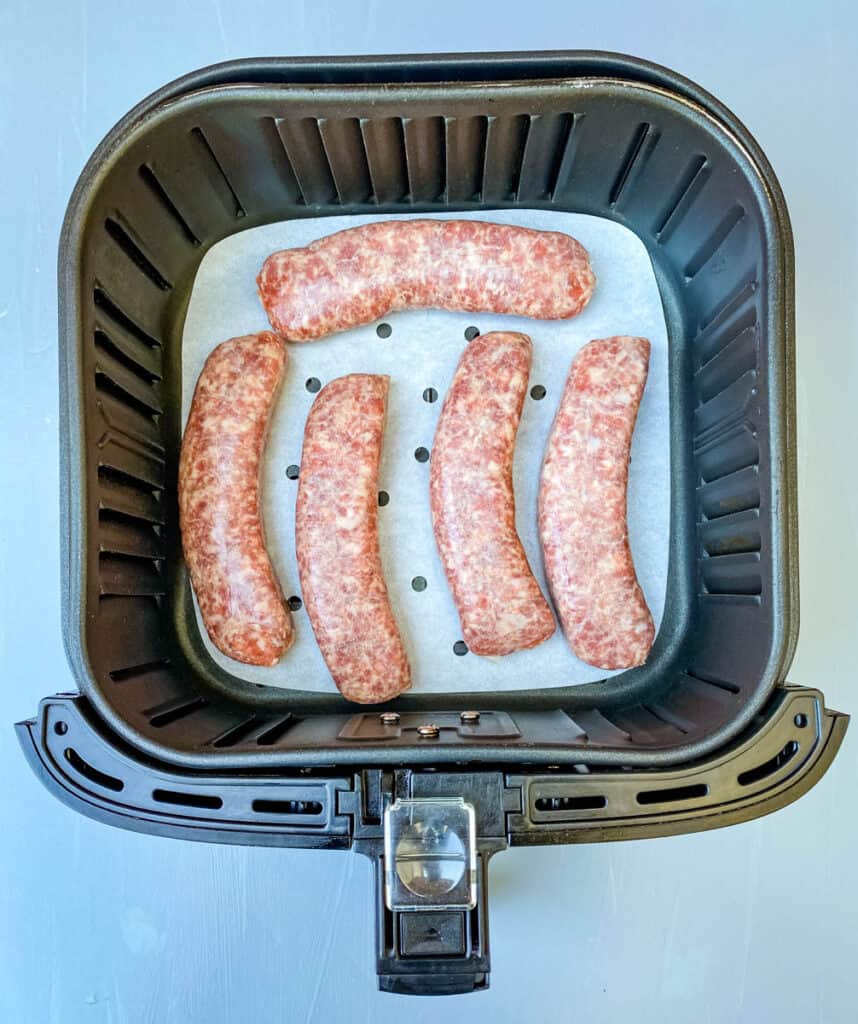 brats in an air fryer