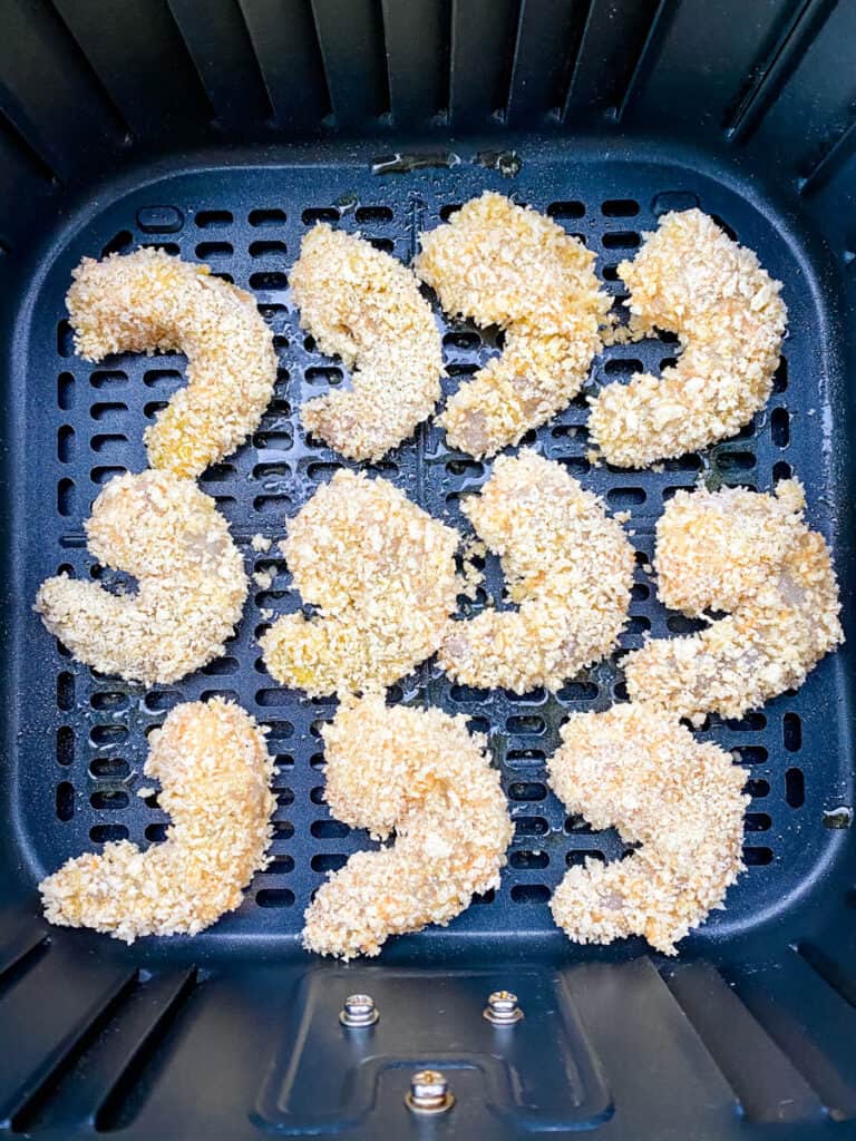 buffalo shrimp in an air fryer