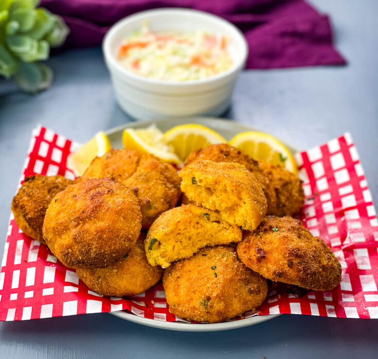 Air Fryer Hush Puppies + {VIDEO}
