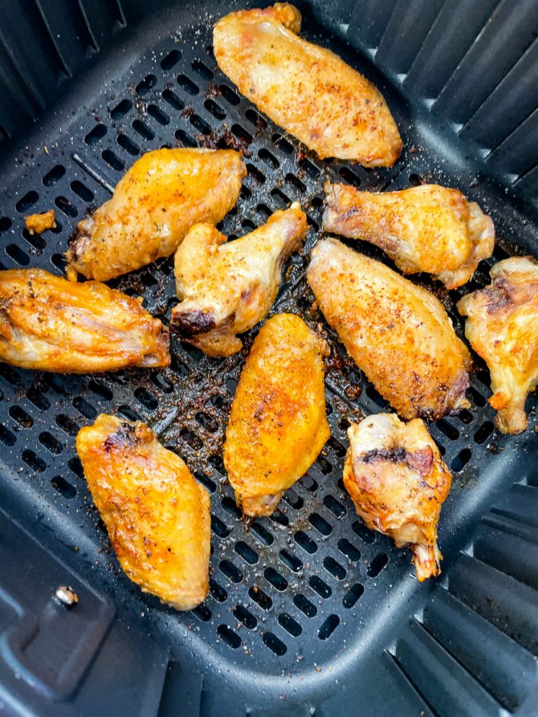 Air Fryer Frozen Chicken Wings (No Thaw) + {VIDEO}