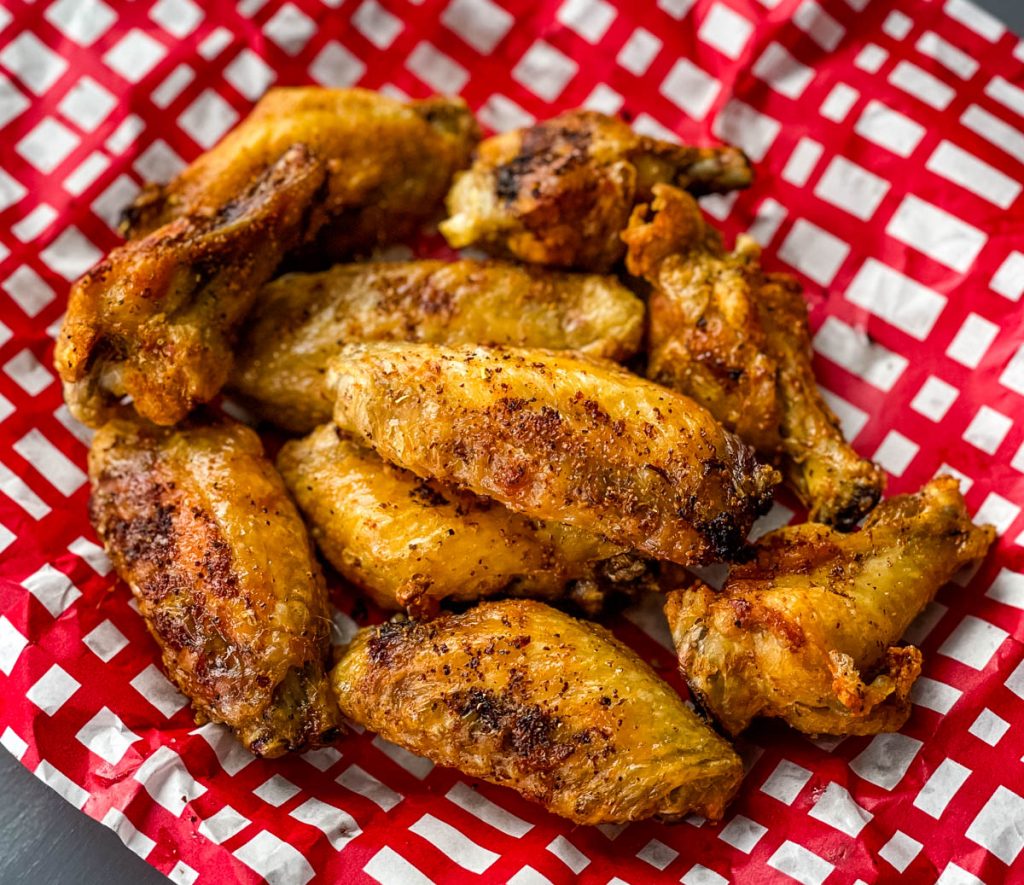 Air Fryer Frozen Chicken Wings • The Wicked Noodle