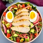 green goddess cobb salad in a bowl