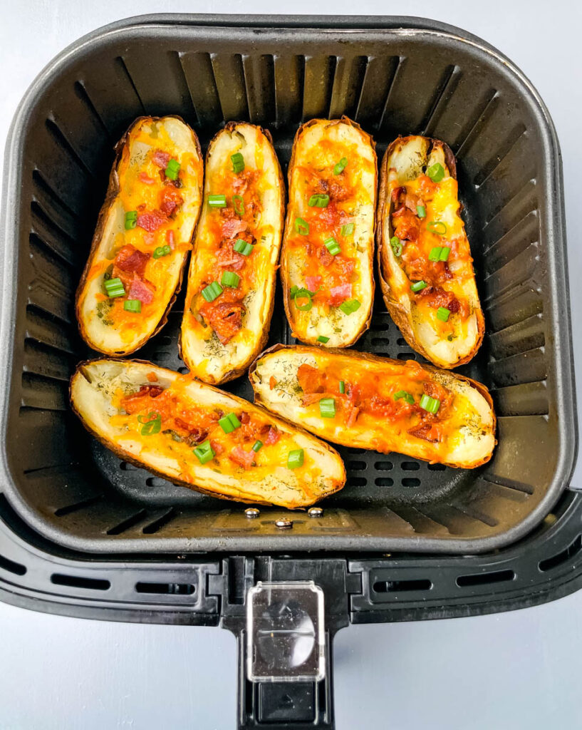 potato skins in an air fryer