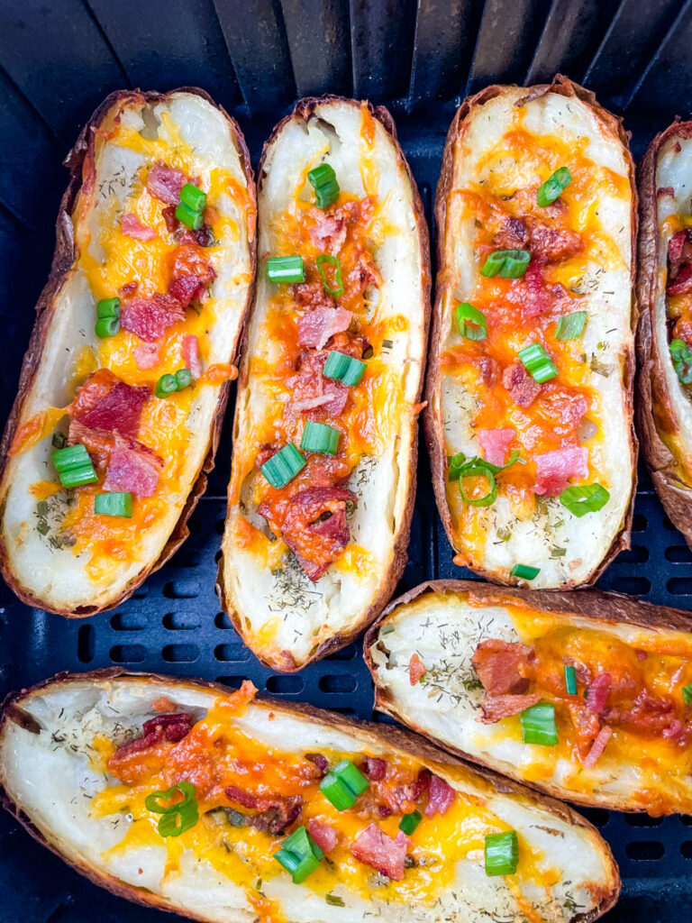 potato skins in an air fryer