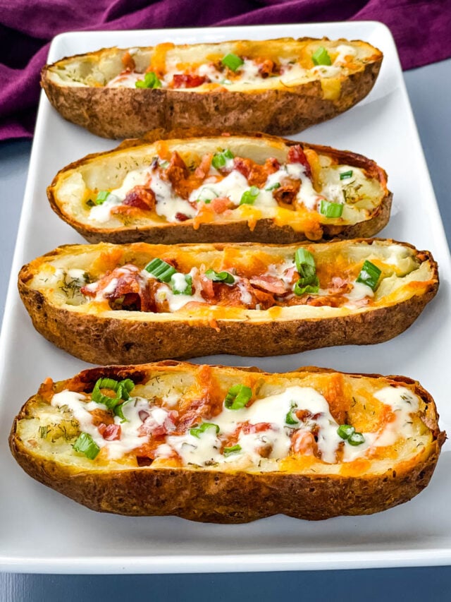 Air Fryer Potato Skins - perfect appetizer recipe