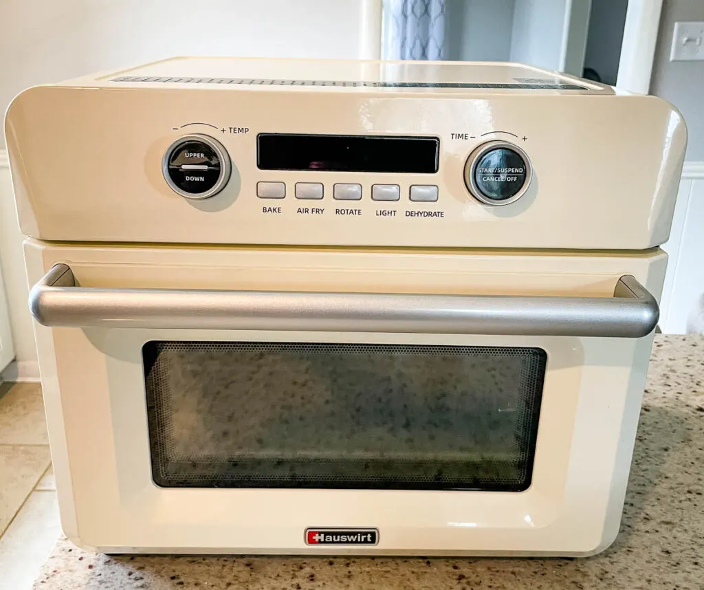 Hauswirt air fryer oven on a counter