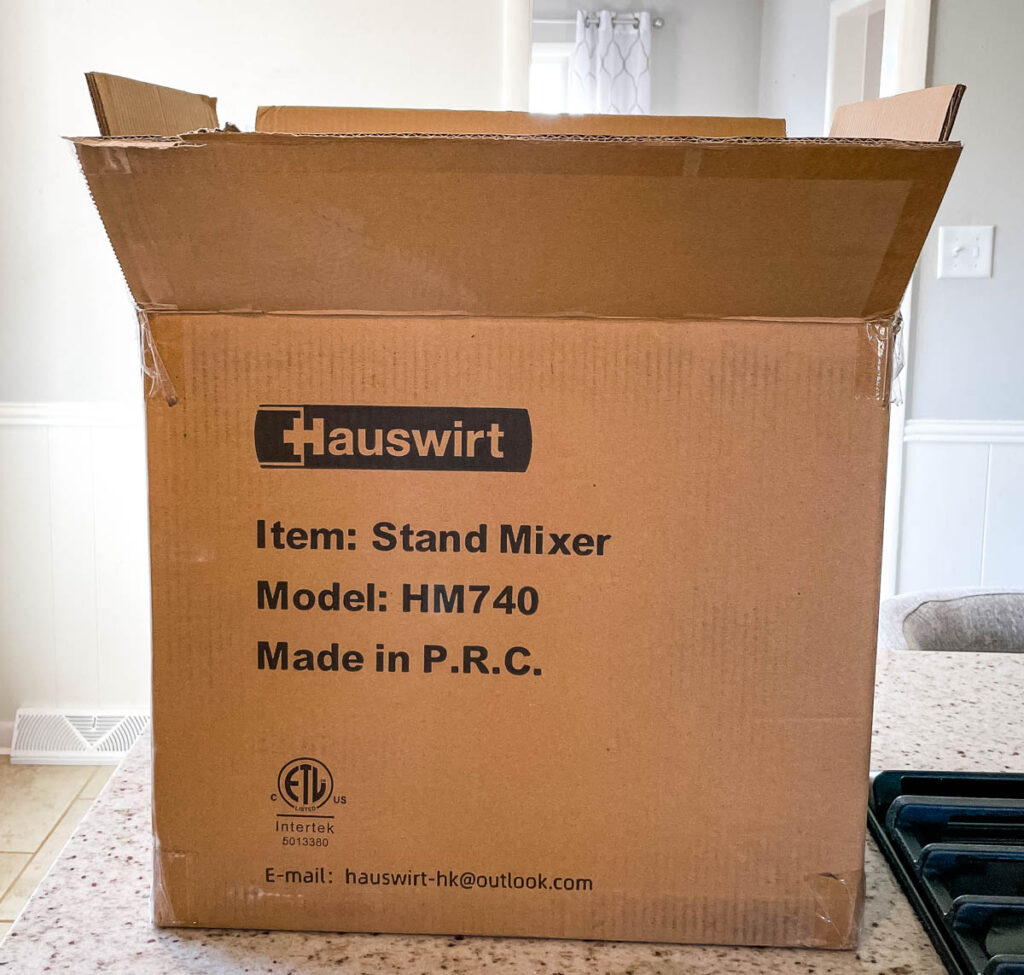 Hauswirt stand mixer in a box