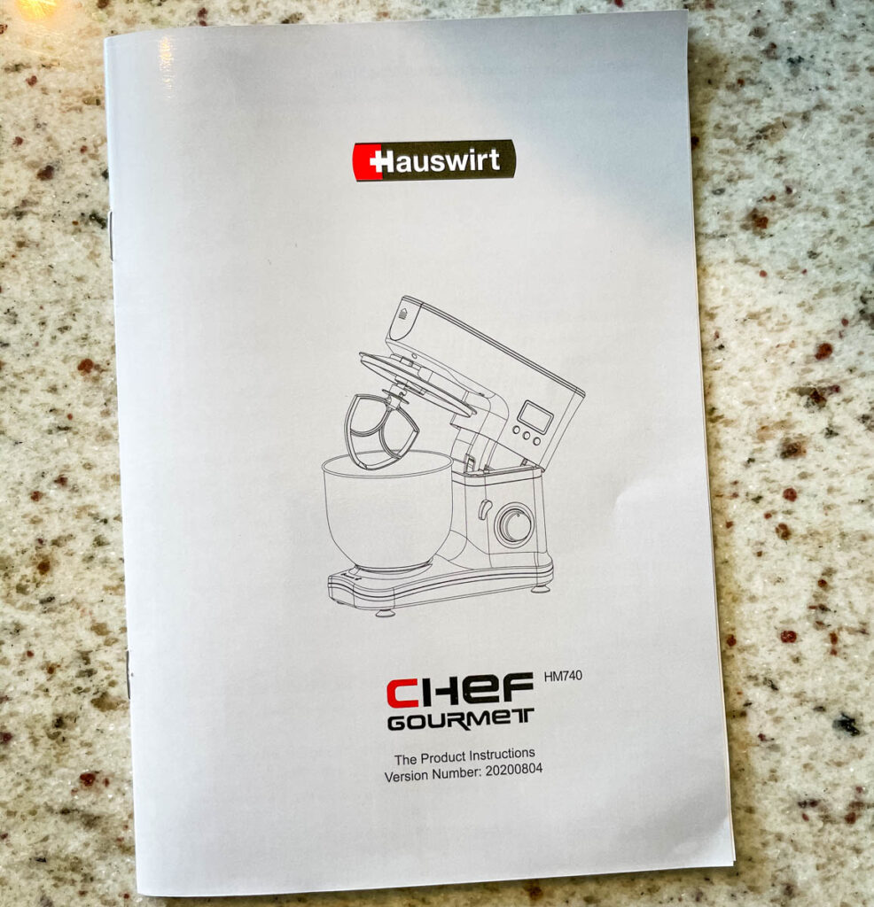 Hauswirt stand mixer user manual