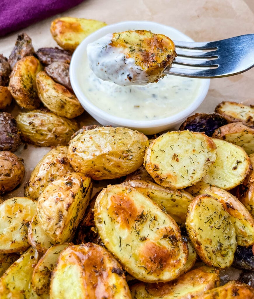 Easy Roasted Ranch Potatoes