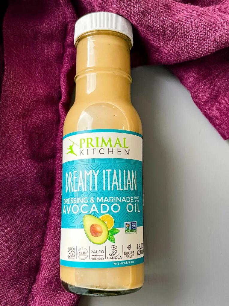 Primal Kitchen Dreamy Italian Dressing in the bottle