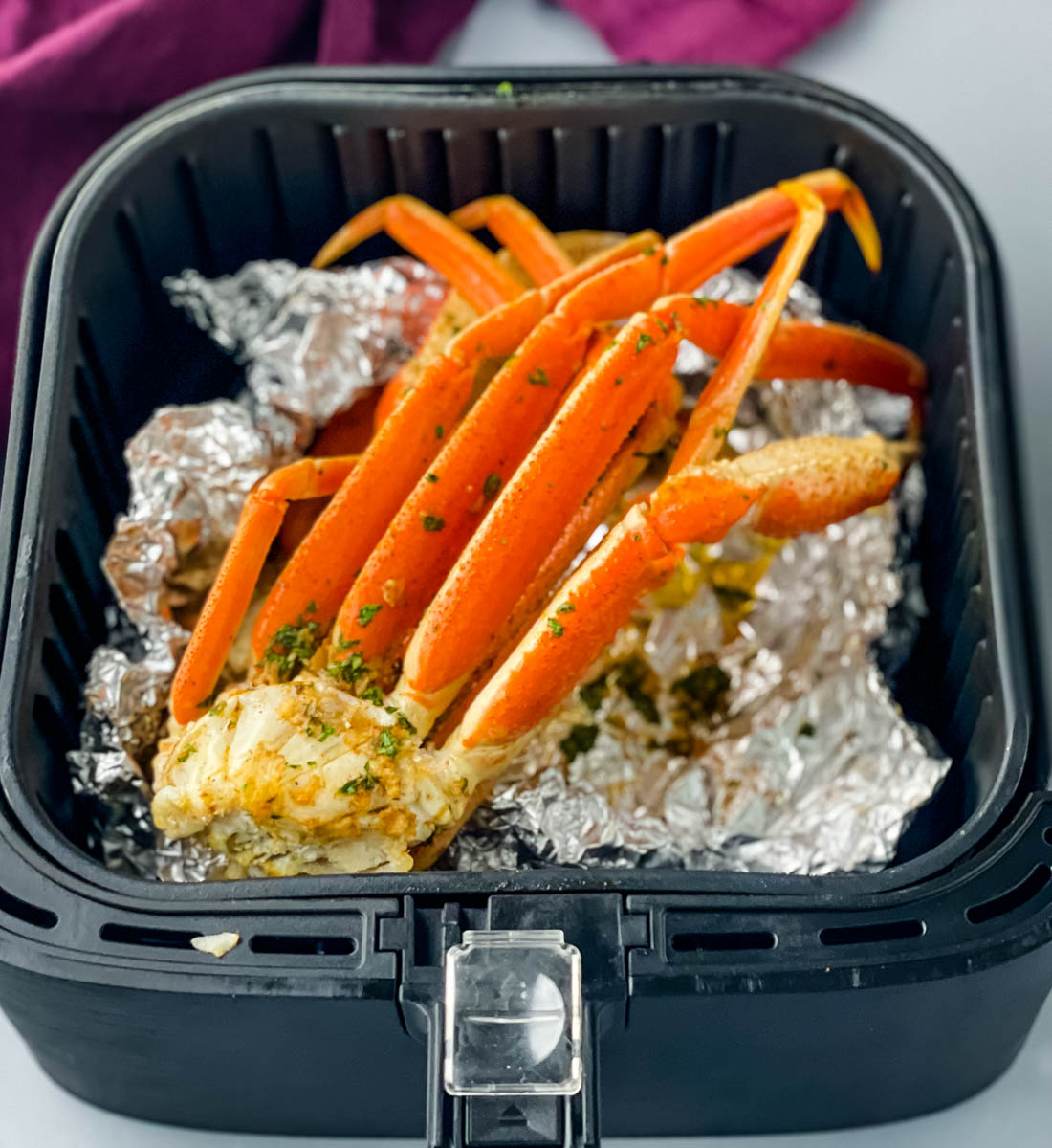 Air Fryer Crab Legs + {VIDEO}