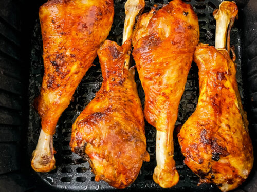 Air Fryer Roasted Turkey Legs - My Forking Life