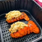 cooked lobster tails in an air fryer