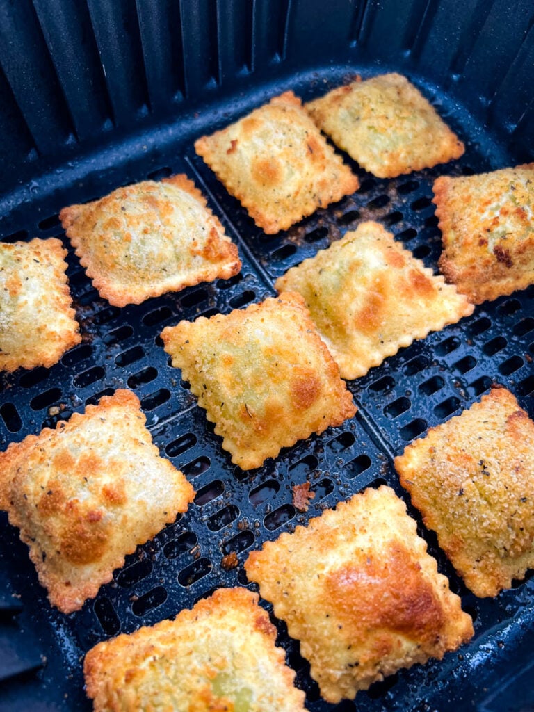 toasted fried ravioli in air fryer