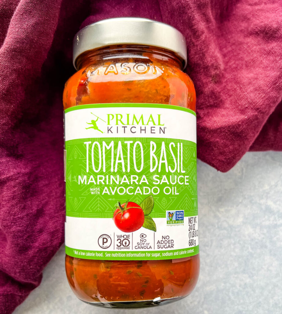 Primal Kitchen Tomato Basil Marinara Sauce in jar